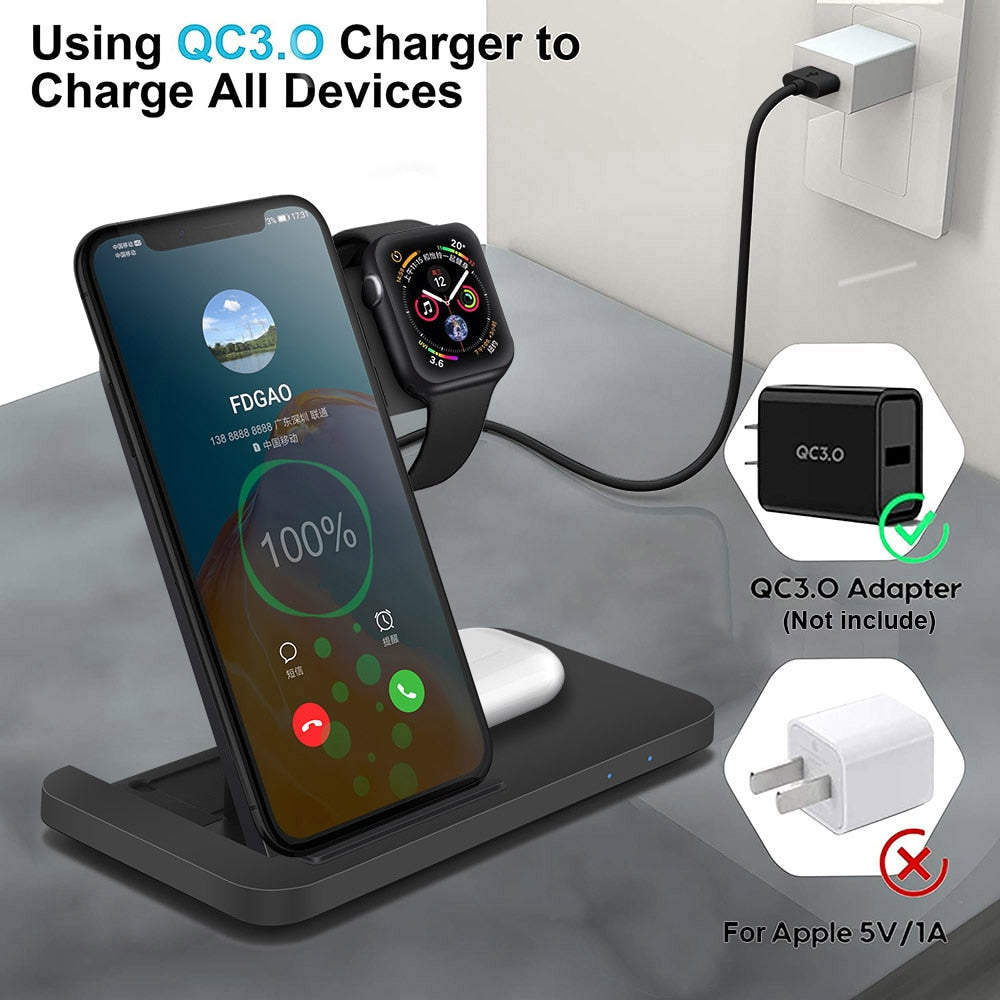 3-in-1 Wireless Charging Station