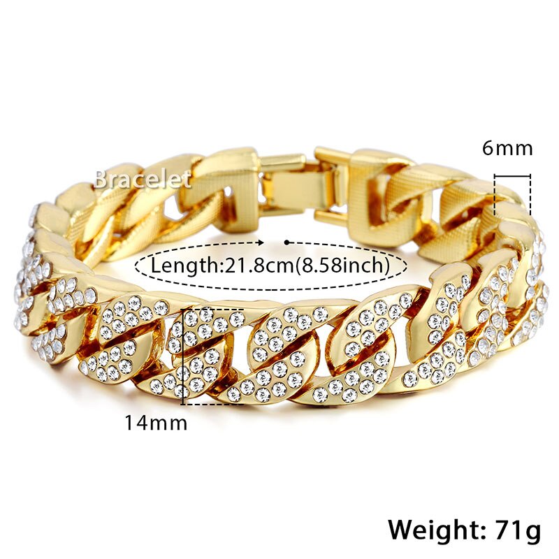 Gold Cuban Link Bracelet