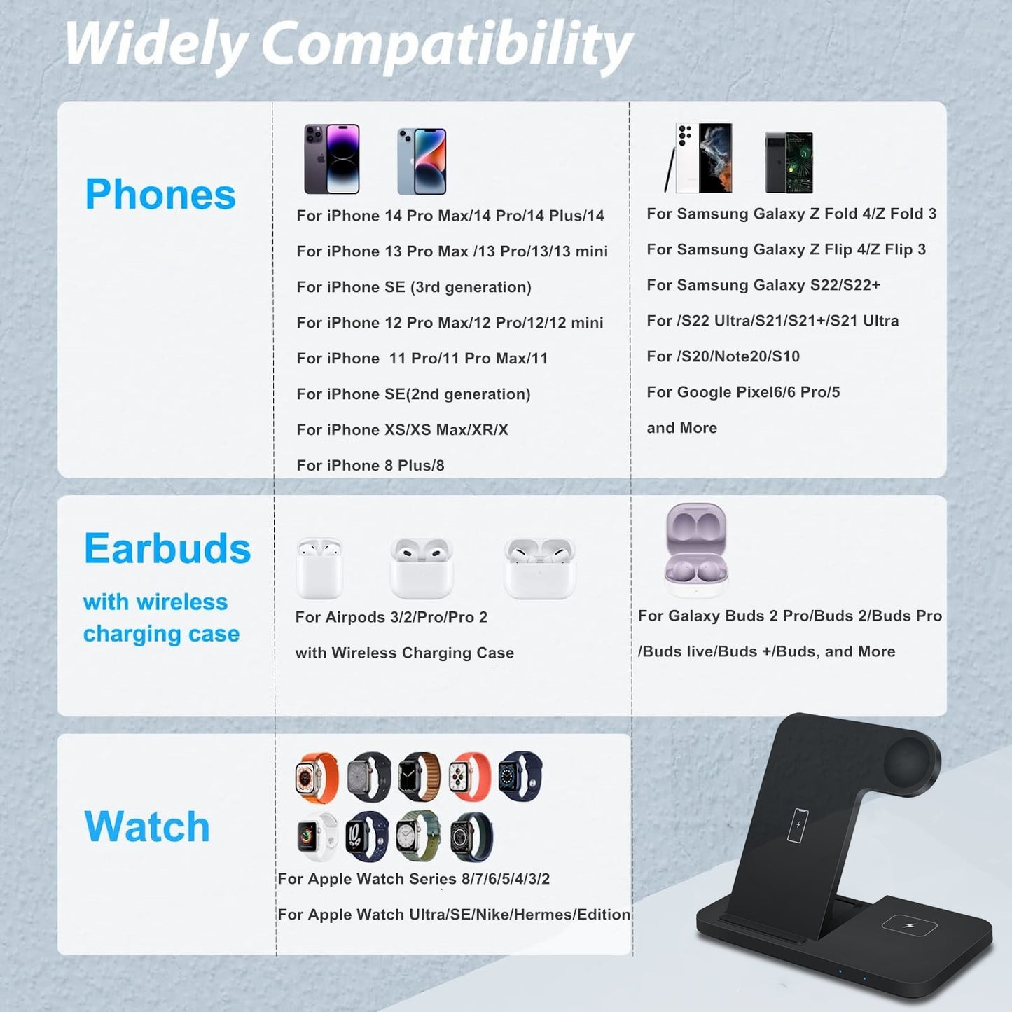 3-in-1 Wireless Charging Station